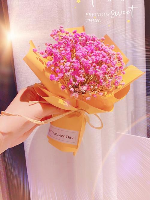 教师节送女老师什么花合适,送老师什么颜色的满天星好?
