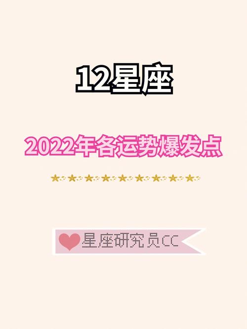 运势大爆发的星座