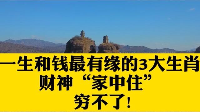 天生跟钱有缘,不缺钱花的生肖