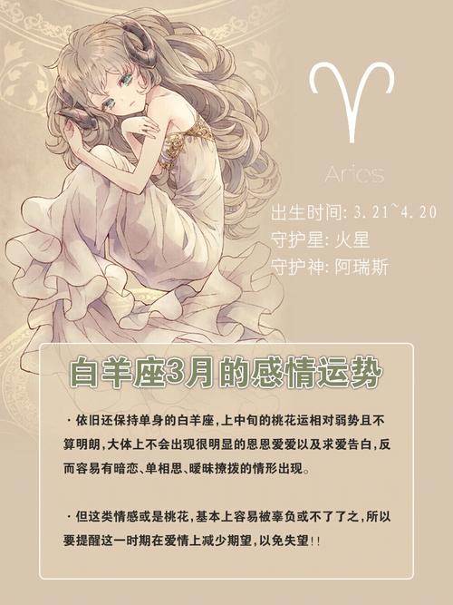 白羊座星座感情运势