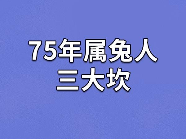 属兔三大坎是什么