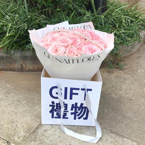 好听文艺,粉红色的花艺店铺名