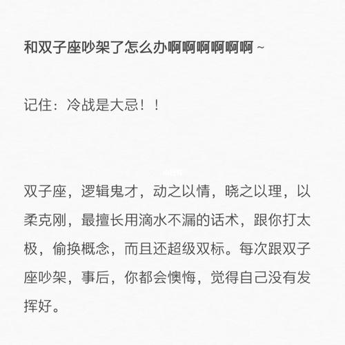 遇到朋友吵架,双子座会怎么做?