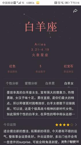 白羊座最喜欢什么样的星座的女生