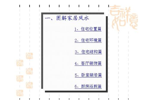 家居风水学大揭秘