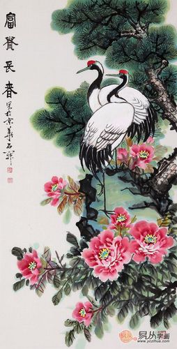 松鹤图能随便挂吗