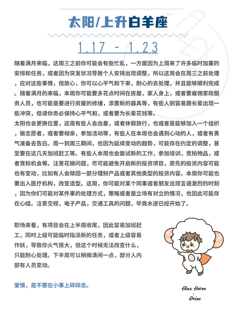 静电鱼 天蝎座一周运势1.17-1.23