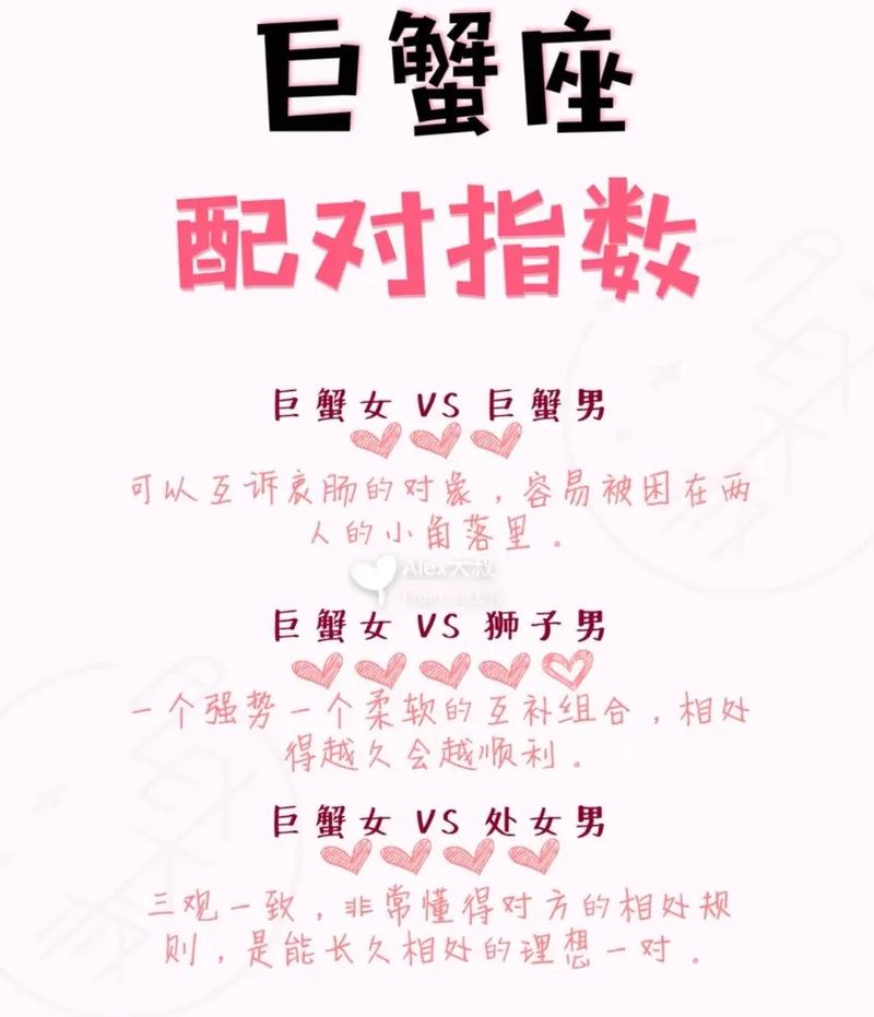 与巨蟹座女生最配的星座配对