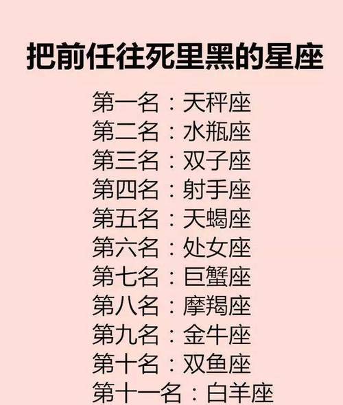 最喜欢虐人的星座