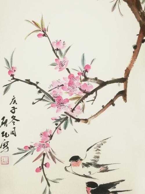 桃花花语:宏图大展、桃李满天下、长寿