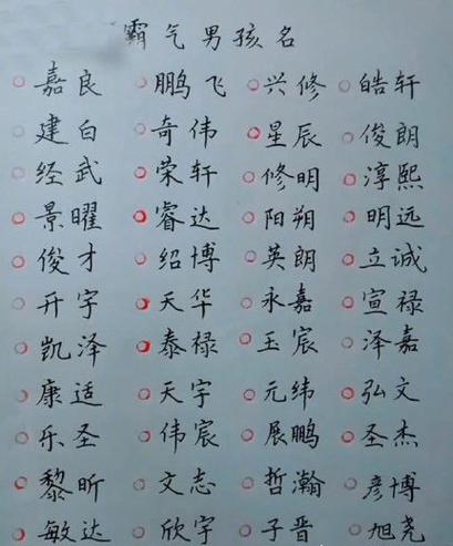 娄姓男孩高分名字大全