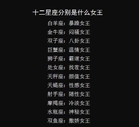 笫二好的是什么星座