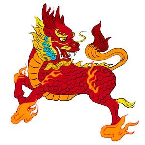 梦见龙和麒麟