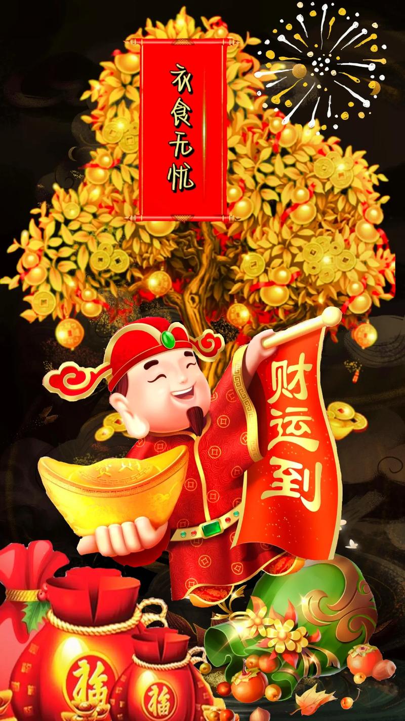财运滚滚进门来,