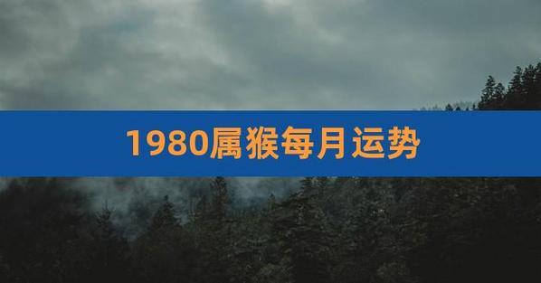 1980年猴命中注定运程不顺吗