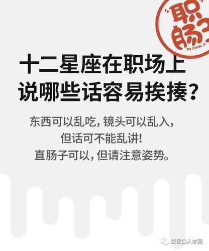 容易挨揍,12星座在职场这样说话