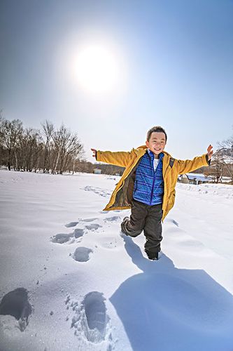 梦见雪地里玩耍