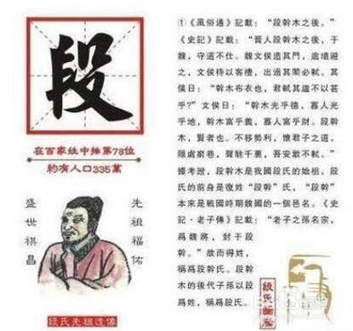 段姓的来源是什么