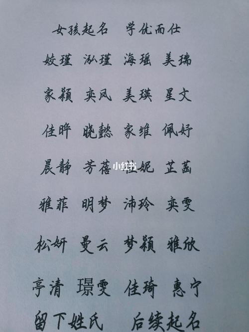 鼠年明姓女孩大气响亮的名字