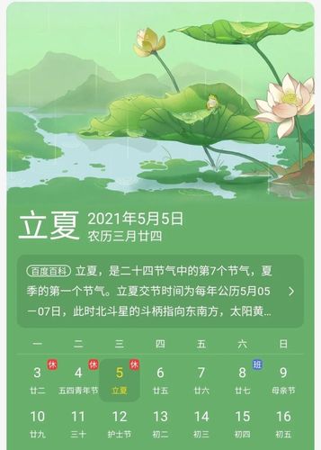 2021年立夏哪个方向