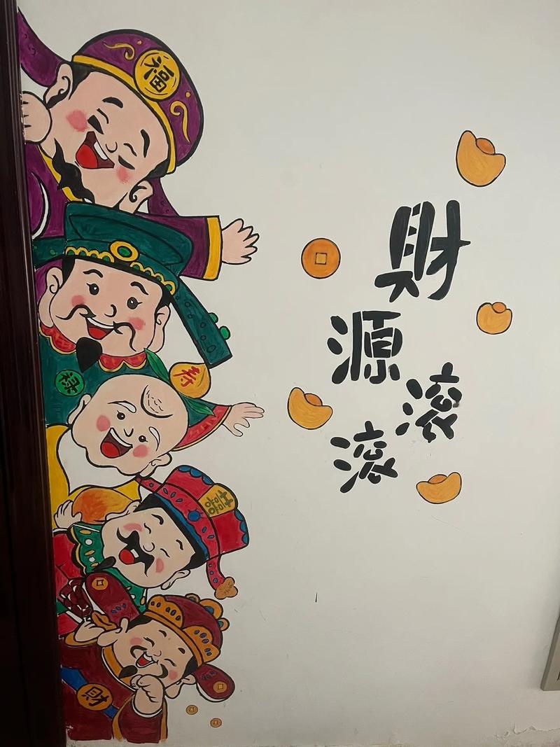 家里财神爷贴哪面墙上好