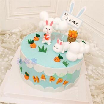 生肖兔的生日蛋糕是什么样子