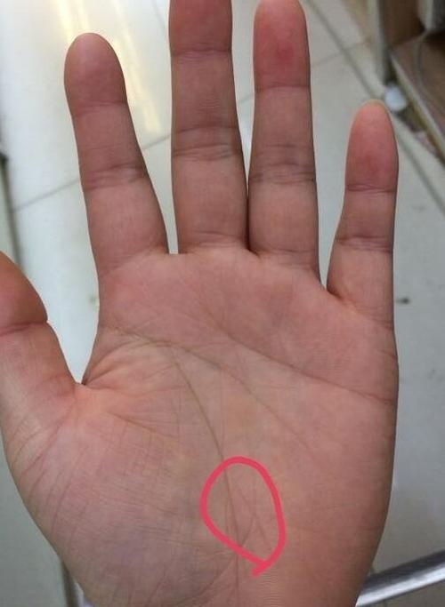 没有命运线的手相女人