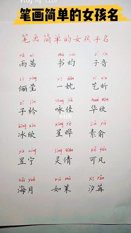 笔画少好听的名字