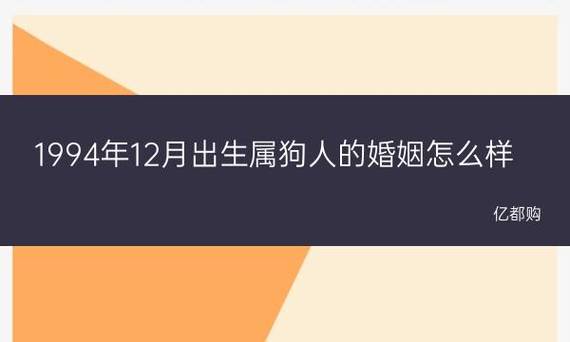 94年属狗人注定的婚姻是谁