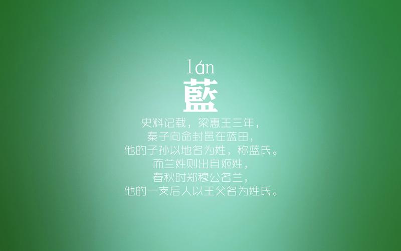 蓝姓起源于什么姓