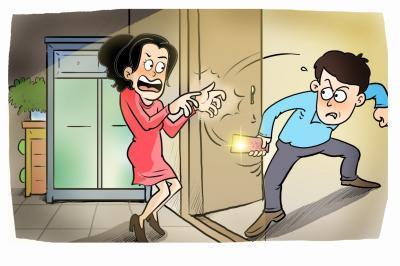 梦见女人敲门