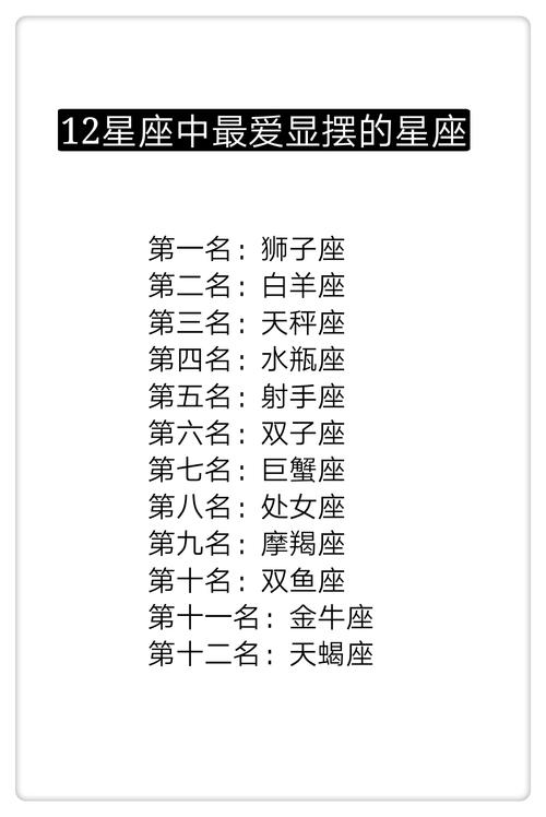 喜欢在人前显摆自己有文化的星座
