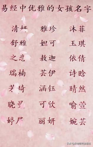 易经大气的女孩名字