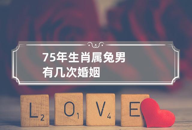 1975属兔男一生婚姻如何