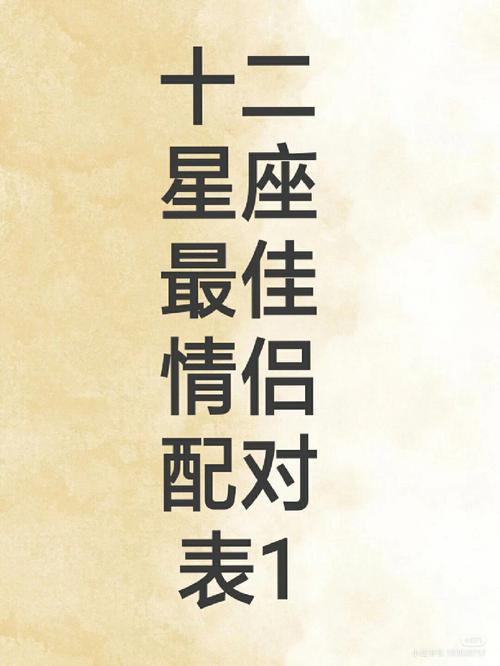 适合做夫妻的星座配对