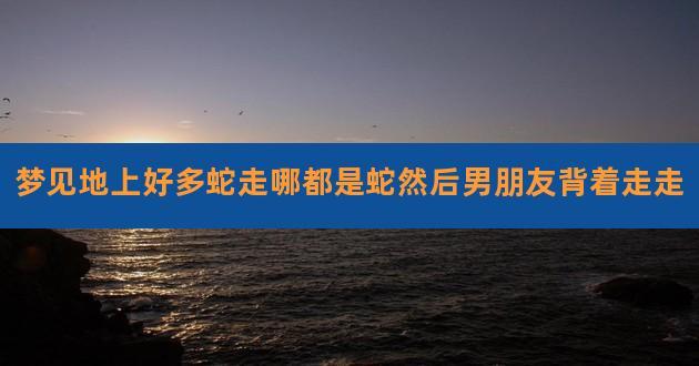 梦到路上好多蛇,然后我走过去了