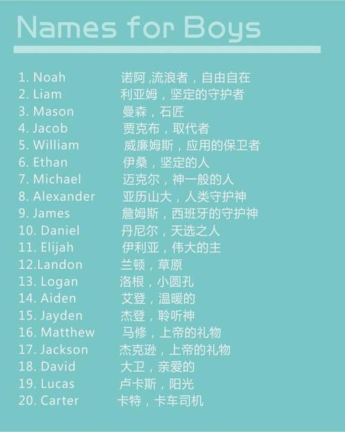 美国好听的名字