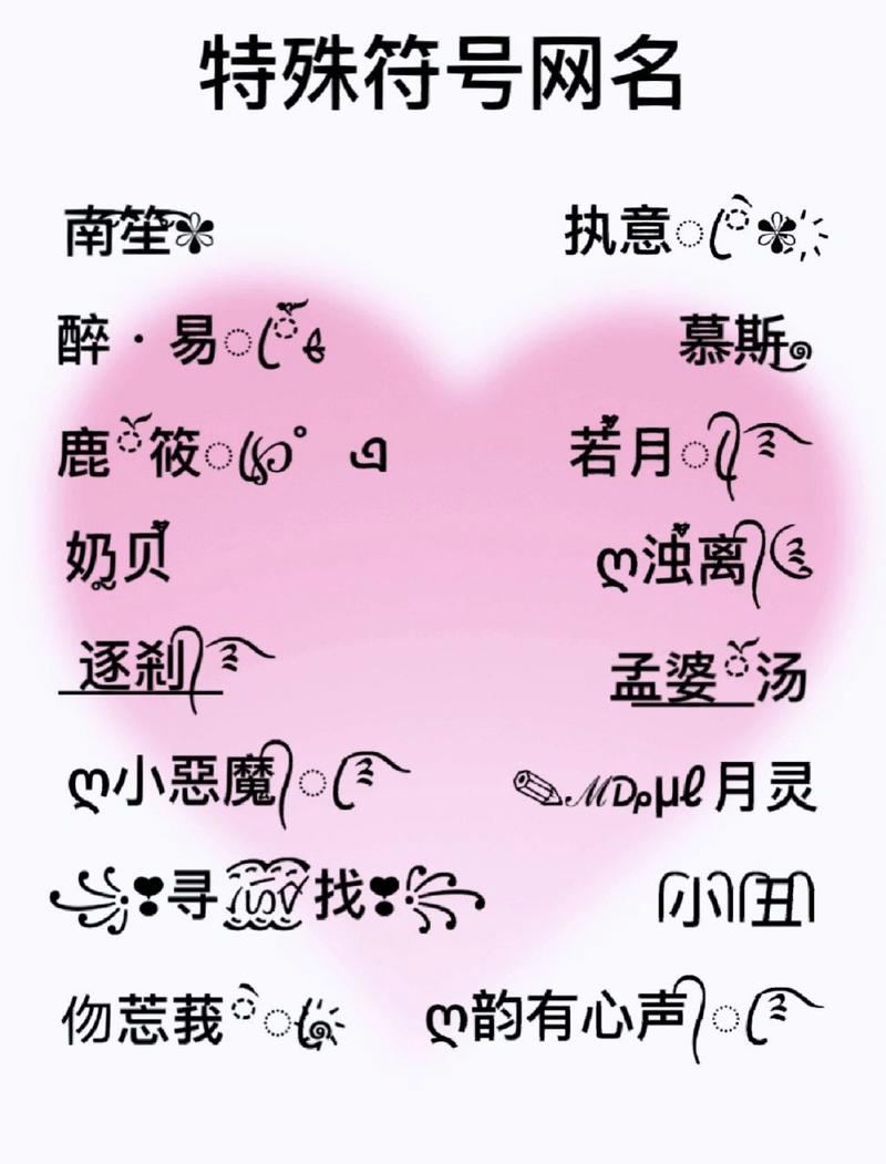 微信名字图案彩色复制