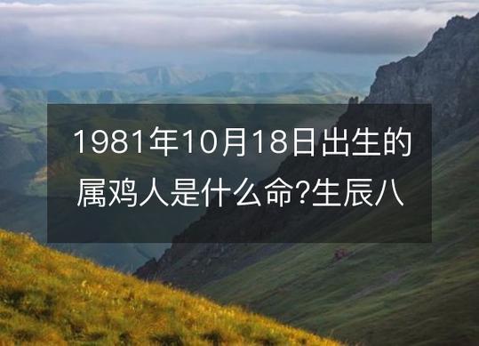 1981年出生是什么命?
