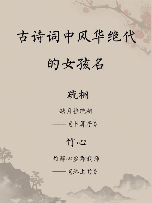 带竹的女孩名字寓意