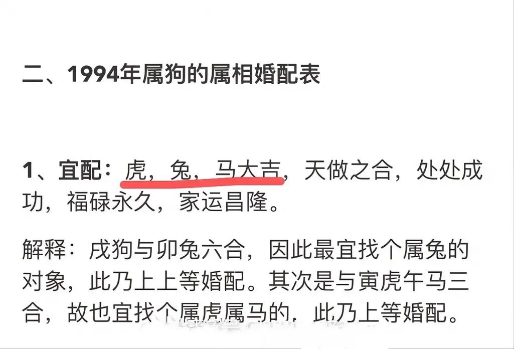 生肖狗的婚配表
