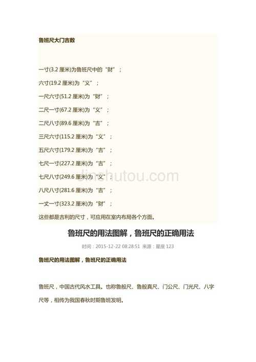 鲁班尺口诀有哪些?学会了财源滚滚万事大吉!