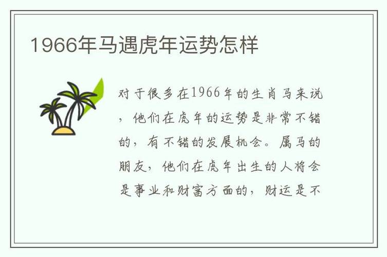 属马在虎年运气怎么样