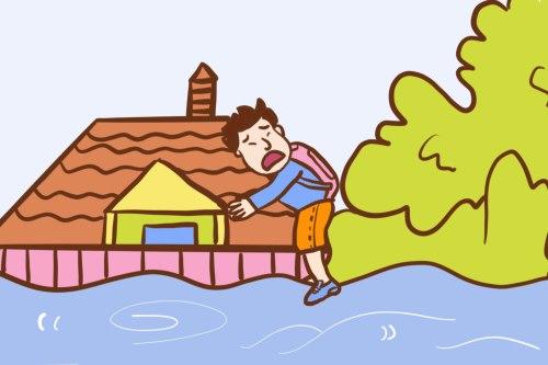梦见被洪水围困是什么意思