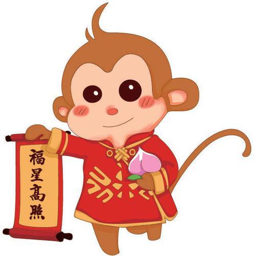 生肖猴头像 吉祥字画带来财运