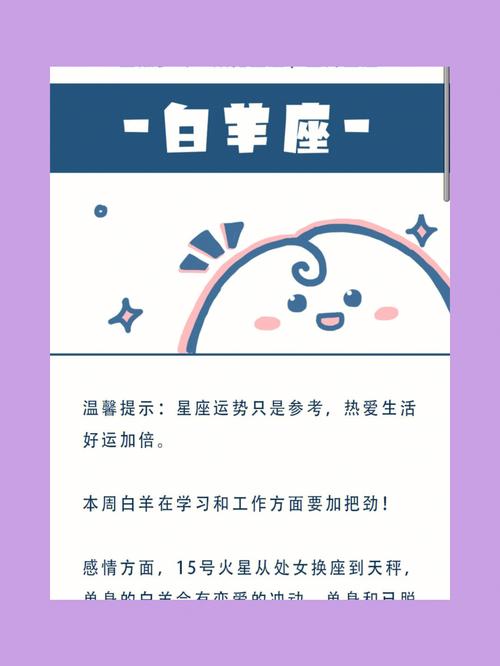 陶白白本周星座运势之白羊座