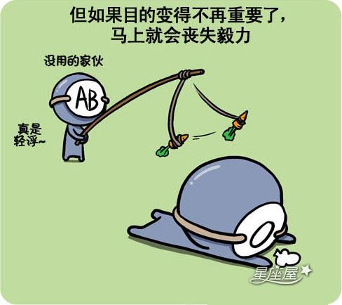 血型漫画-争强好胜的O型君