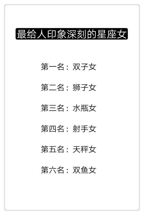 最能给人留下深刻印象的星座