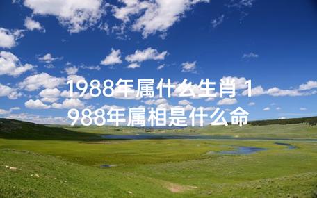 1988年的属相命运