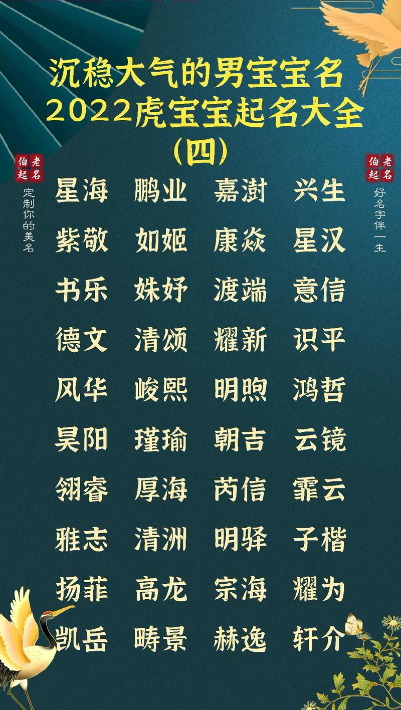 儿童起名大全男孩名字免费